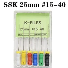 Dental Niti K-Files 25mm #15-40 Endo Root Canal NITI REAMERS / Stainless Steel