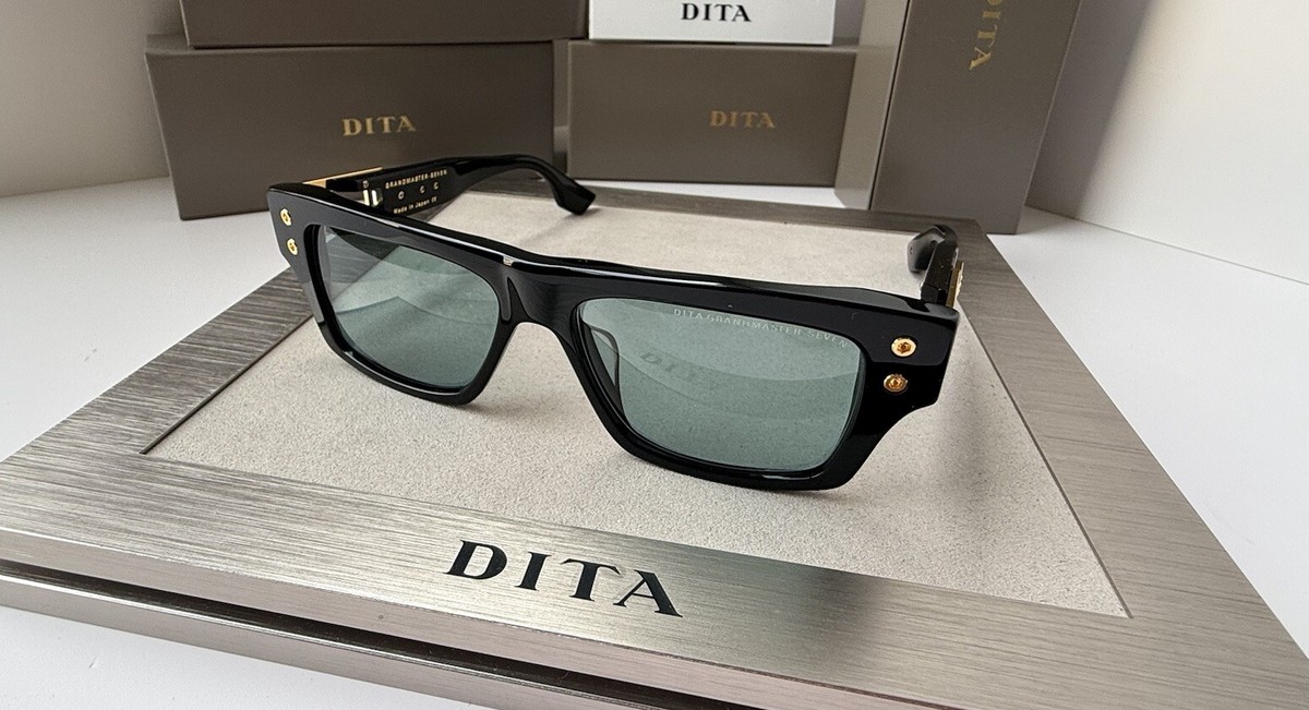 Dita GRANDMASTER SEVEN DTS 407-A-01 Black Gold Frame Blue