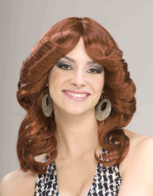 70 S Disco Doll Auburn Wig Adult Halloween Costume Accessory Ebay