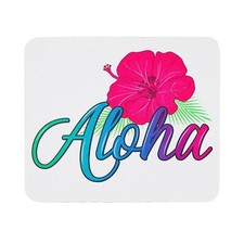 Aloha Mouse Pad Mousepad Tropical Flower Print Mouse Mat Mouse Pad Office Mou...