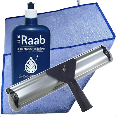 Ha-Ra Fensterputzset 3tlg. Konzentrat 500ml  Fensterwischer 32cm Star 25x25 cm