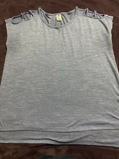 ACTIVE LIFE Women's Muscari Heather Blue Shirt Size Large Pre-owned.