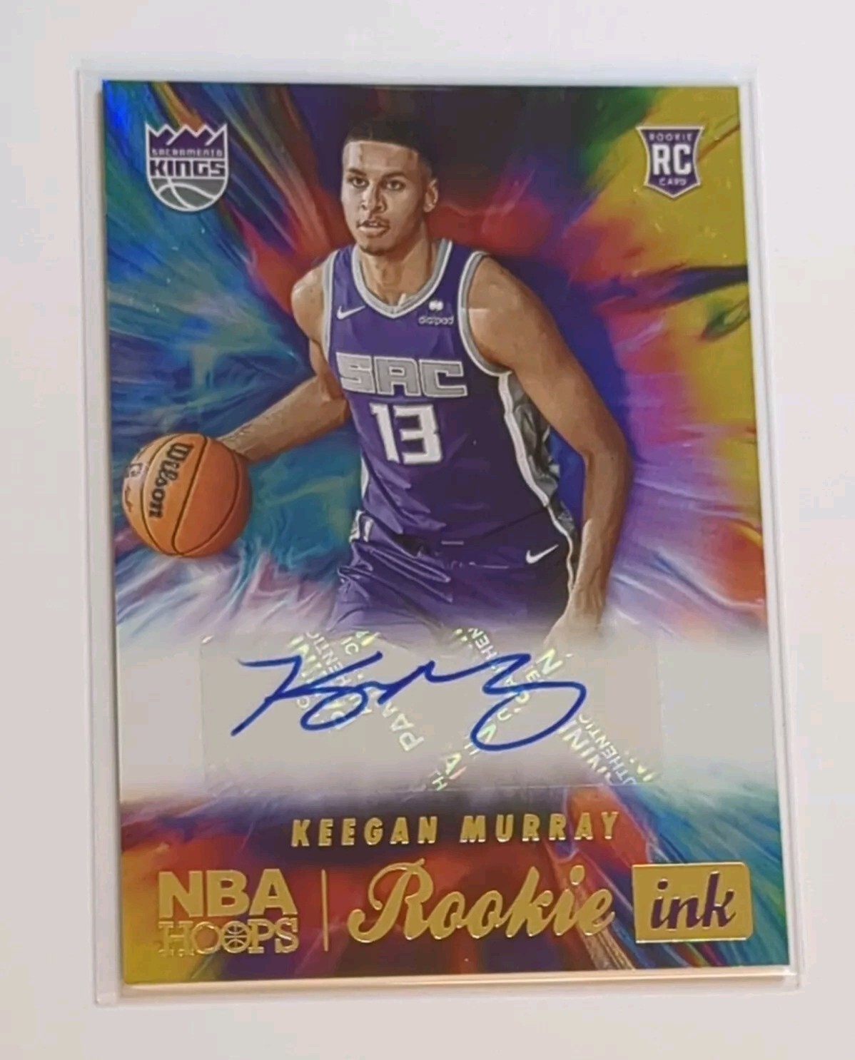 2022/2023 KEEGAN MURRAY HOOPS ROOKIE INK AUTOGRAPH SACRAMENTO KINGS