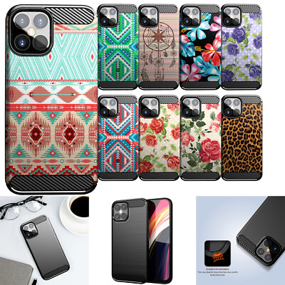 For [iPhone 12 Pro Max (6.7'') ][Flex TPU Fiber SET2] Slim Matte Grip Case