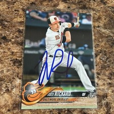 Joey Rickard Signed 2018 Topps Baltimore Orioles SF Giants