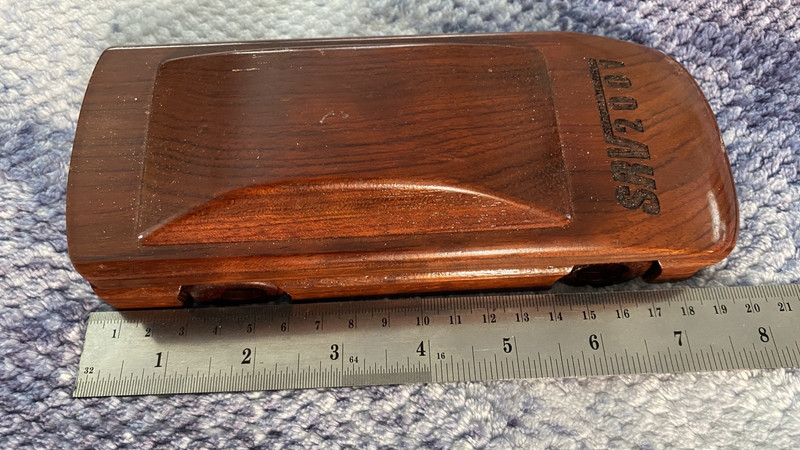 Automotive News Wood Car Shaped Holder & Ducks Unlimited Pen