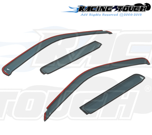 Light Grey In-Channel Visor Rain Guard 4pcs For Nissan Titan Crew Cab 2004-2015 - Picture 2 of 7