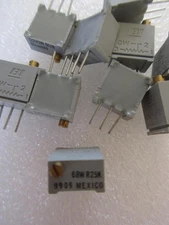 10 Lot BECKMAN 68WR Multi 18-TURN Trimmer POTENTIOMETER Pot 100 to 1 meg Ohm