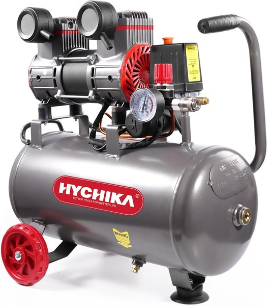 Hychika Druckluft Kompressor (Leise, 8 Bar, 24L, 230V-240V, ÖLfrei)-image