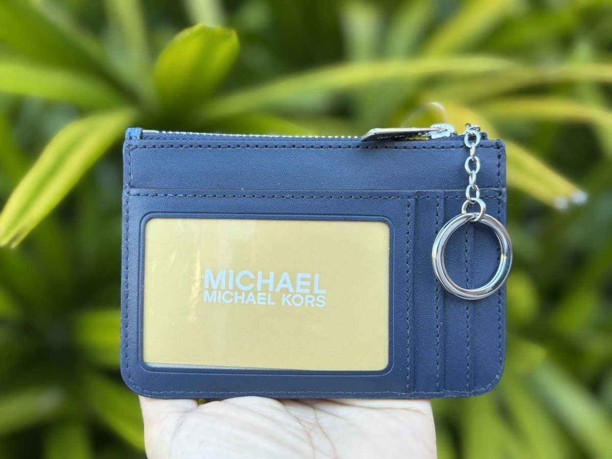 Michael Kors Jet Set Travel SM Coin Pouch ID Key Holder Wallet MK