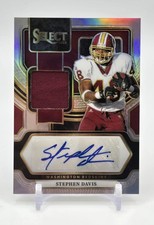 2024 PANINI SELECT STEPHEN DAVIS AUTO PATCH #d/199 SILVER PRIZM