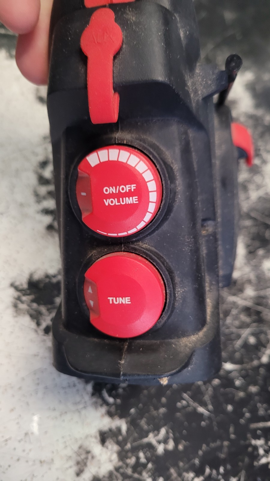 Craftsman 315.101260 Black Red 19.2v AM/FM AUX Weather Cordless Radio No Battery