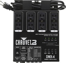 Chauvet DJ DMX-4 LED Lighting Dimmer  Relay Pack - 4 Channel