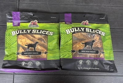 Redbarn Pet Products Natural Bully Slices Dog Treat Peanut Butter 9 oz Lot Of 2