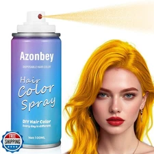 Gold Hair Spray,Temporary Hair Color Spray for Kids Women Men,Hair Wax Dye,Wa