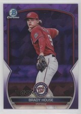 2023 Bowman Sapphire Chrome Prospects Purple 10/25 Brady House #BCP-68 0o48