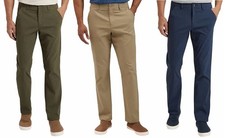 Weatherproof Vintage Original Men s Tech Pants Straight Fit Flex Waistband L 2XL