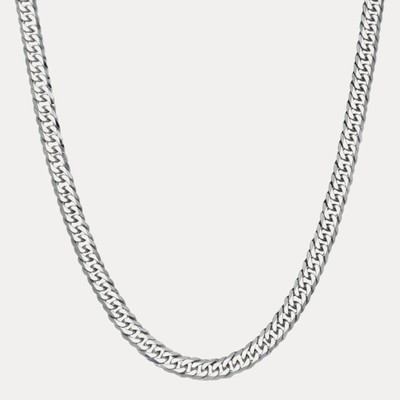 10 mm Doppel Panzerkette Gliederkette Halskette - massiv 925 Sterling Silber MADE IN ITALY