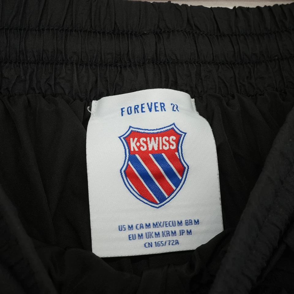 Forever 21 K Swiss Windbreaker Track Pants Black Womens M Athletic - Image 2 of 4