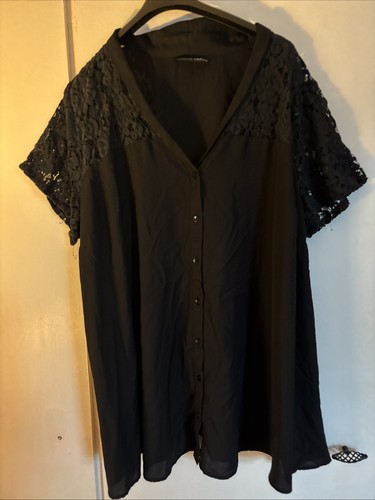 Yours Size 26/28 Women's top Black