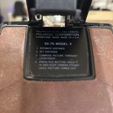 Polaroid SX-70 Model 3 Camera With Case UNTESTED