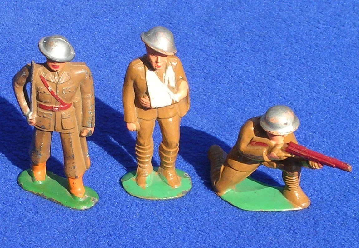 Dimestore Toy Soldier Barclay US Army Sniper, Kneeling, Long