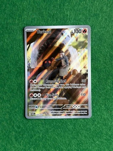 Torkoal 172/167 Illustration Rare Twilight Masquerade Pokemon Holo Near Mint