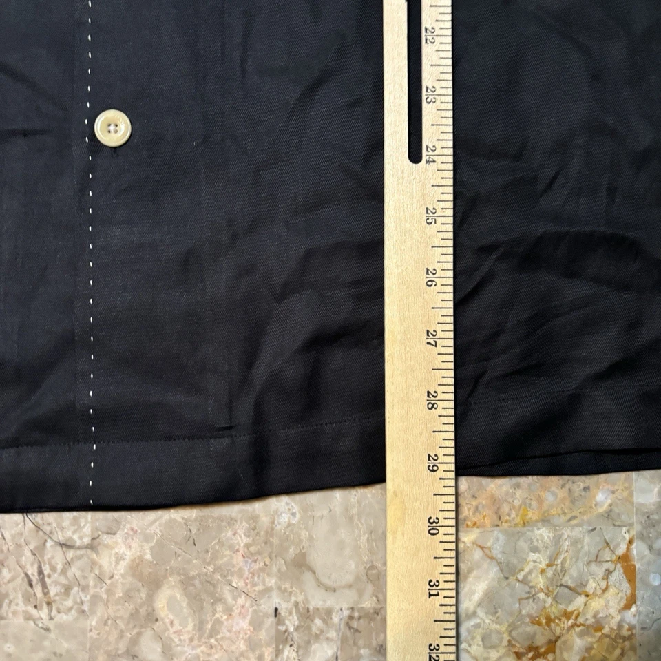 Camisa Nat Nast Para Hombre Mediana Negra Edición Limitada 97 Domingo Tarde Seda Foto 3 de 4