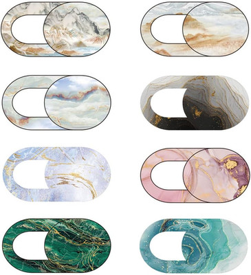 Marble Laptop Camera Cover Slide Cute 8 Pack, Webcam Cover Slide Phone Camera Co