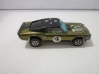 HOT WHEELS REDLINE   BOSS HOSS MUSTANG * OLIVE COLOR & BLACK ROOF ! VERY RARE  *