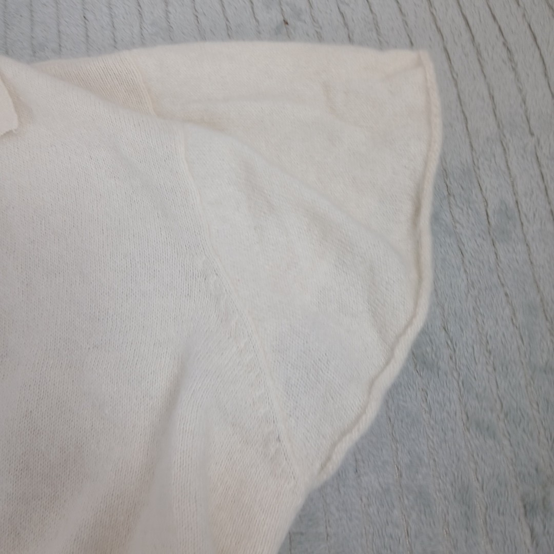 Vintage  Avoca Anthology Angora Wool cardigan Ladies size 2 white tie front crop