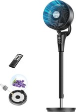 Fan for Bedroom, 120° Oscillating Standing Fans, Quiet Floor Fan with DC Motor, 