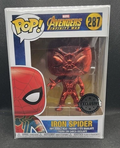 Funko Pop! Marvel Avengers Infinity War Iron Spider #287 Red Chrome Exclusive