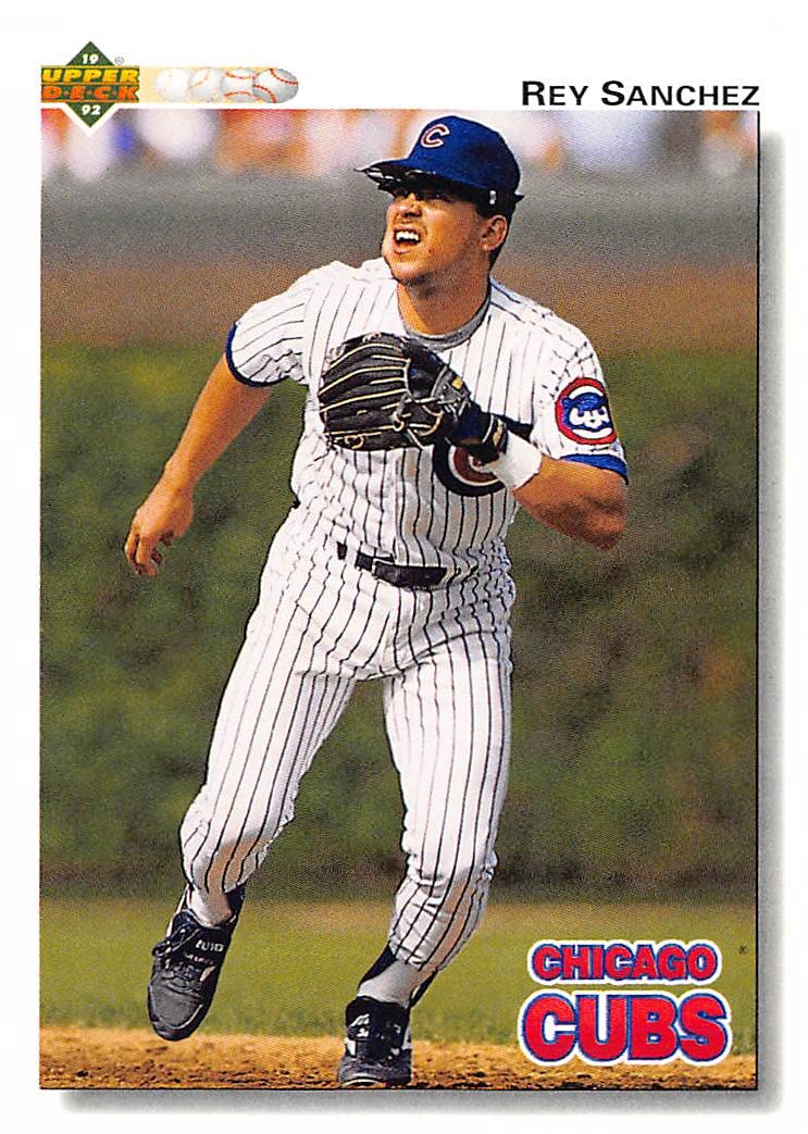 Rey Sanchez 1992 Upper Deck 562 Chicago Cubs Rookie BASEBALL Card