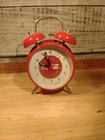 Vintage 80's Coca Cola Twin Bell Metal Clock - Clock Works, Alarm Doesn't
