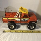 VINTAGE PRESSED STEEL TOY TRUCK TONKA MONSTER PICKUP ORANGE #24