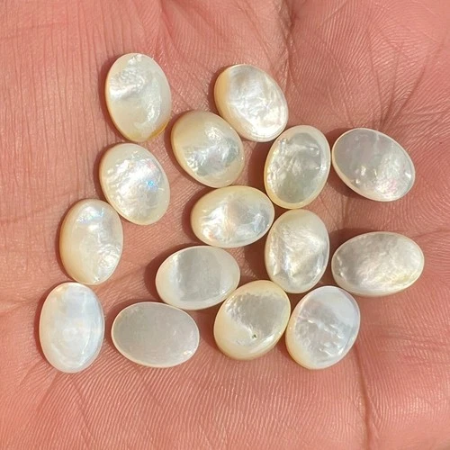 Natural Mother of Pearl Oval 5x7 mm to 15x20 mm Cabochon Loose Gemstone