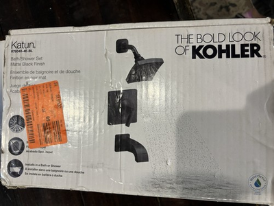 #ad #ad NEW Kohler Katun Tub amp; Shower Faucet with Valve Matte Black R78040 4E BL $116.00