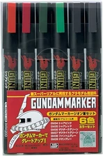 GSI Creos Gundam Marker Zeon Set (6 Markers)