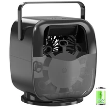 5000mAh Rechargeable Bubble Machine, 360° Auto Rotation, 3 Speeds, Automati