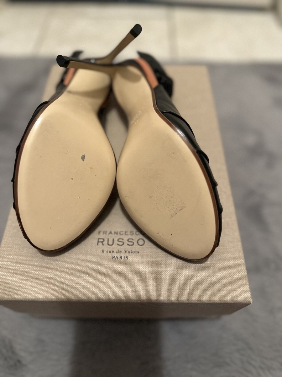 FRANCESCO RUSSO パンプス 37 FRANCESCO RUSSO パンプス 37 Francesco Russo Black Leather