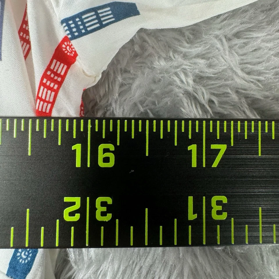 Blusa Top Boden Clásica Algodón Buttondown Manga Larga Estampado Big Ben EE. UU. 2R UK 6R Foto 4 de 4