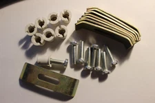 LOT OF 48 UNDERMOUNT SINK CLIPS COMPLETE – 6 PACKS OF 8 EACH – HEAVY DUTY BRASS