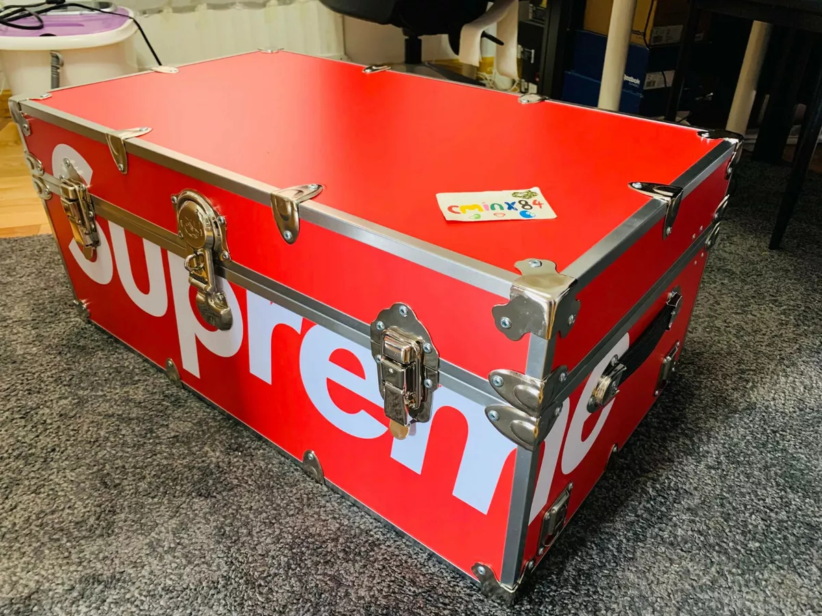 2022 Supreme x Rhino Red Wood Trunk Limited Brand New