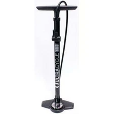ULTRACYCLE Thrust Steel Floor Pump Black 160Psi Bike