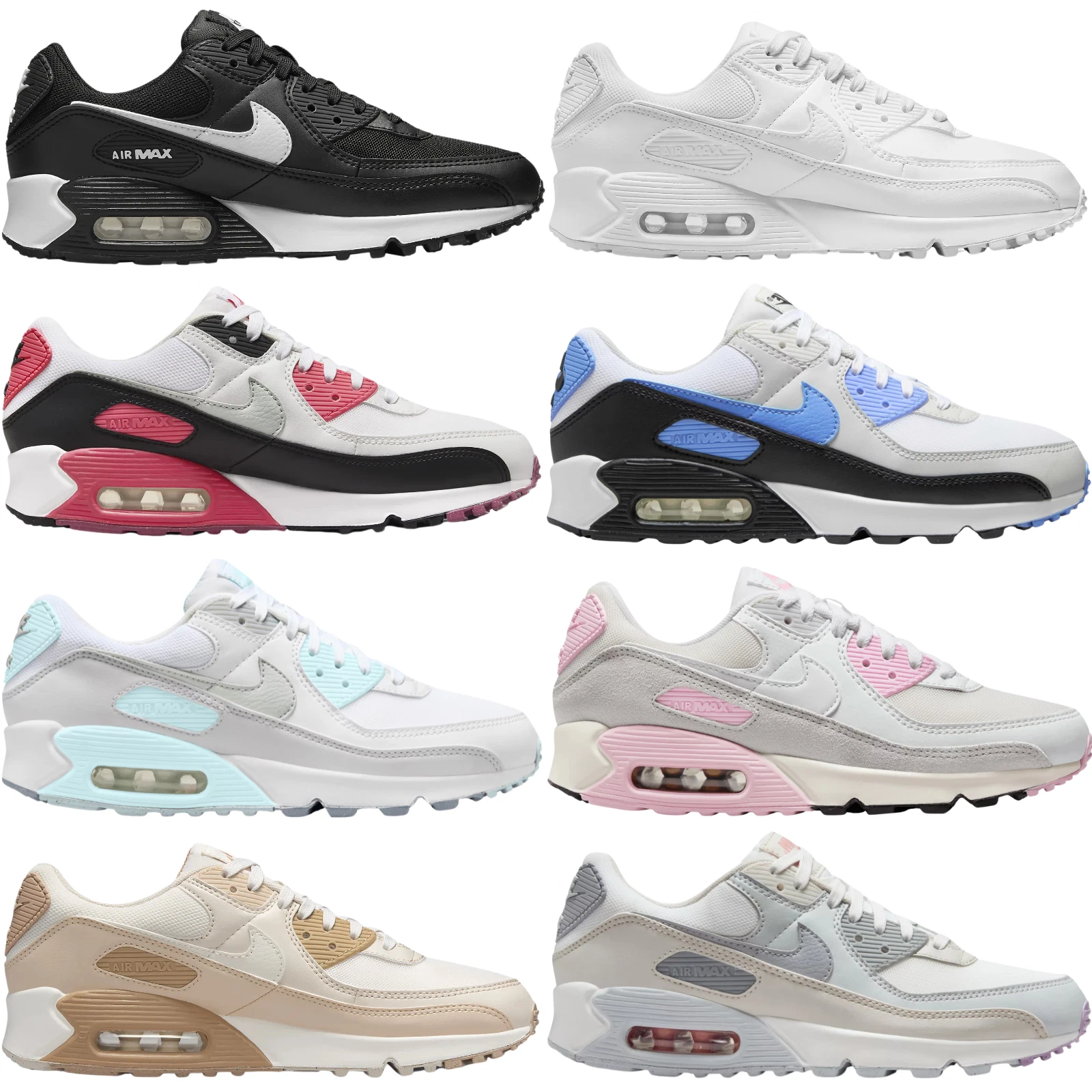 NEW Nike AIR MAX 90 Women's Casual Shoes ALL COLORS US Sizes