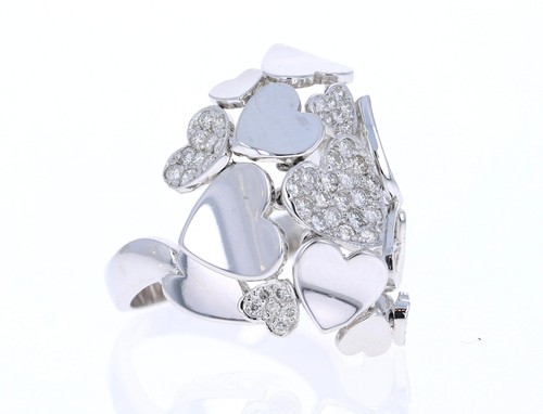 Diamond Cocktail Ring White Gold - Picture 4 of 7