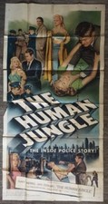 Human Jungle Original Vintage Poster Movie Theater Promo 50s Pin-up 3 Sheet 1954