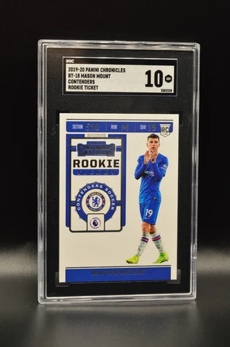 2019-20 Panini Chronicles Contenders Rookie Ticket Mason Mount SGC 10 PSA RC