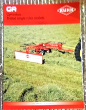 Factory  Dealership Spec Brochure Kuhn Disc Mower GA GyroRakes Trailed S Rotor